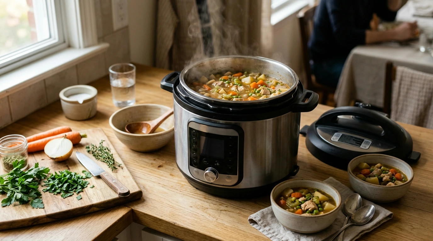 6-Quart Multicooker: 12 Presets for Fast or Slow Meals