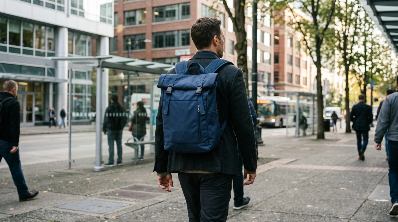 Nike Men’s Blue Rucksack Backpack for Commute & Gym