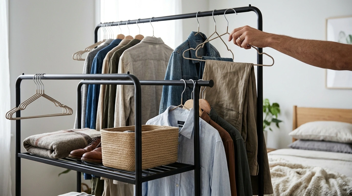 Best Clothes Hanging Rack: Double-Rod + Shelf Picks