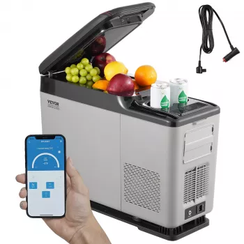 15L Portable Car Fridge: Freezer Control + Bluetooth